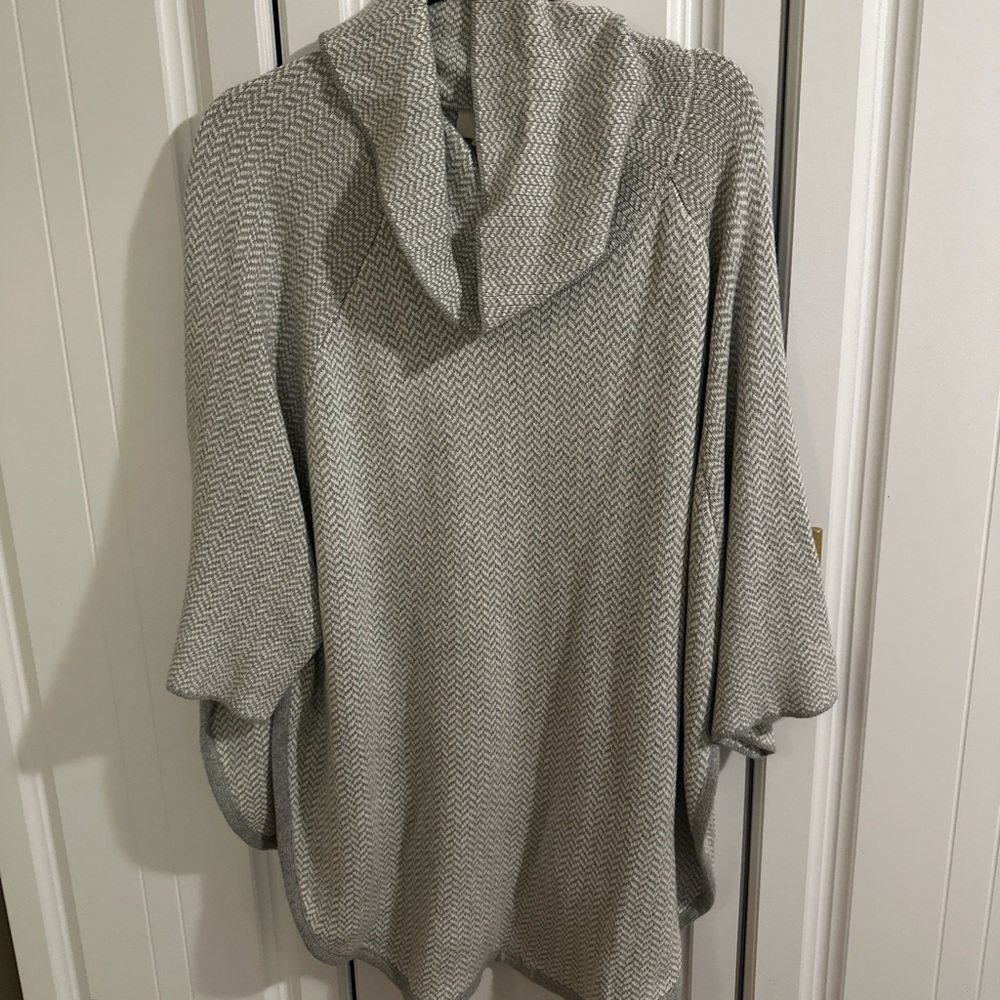 LOFT Light Gray Cowl Neck Sweater